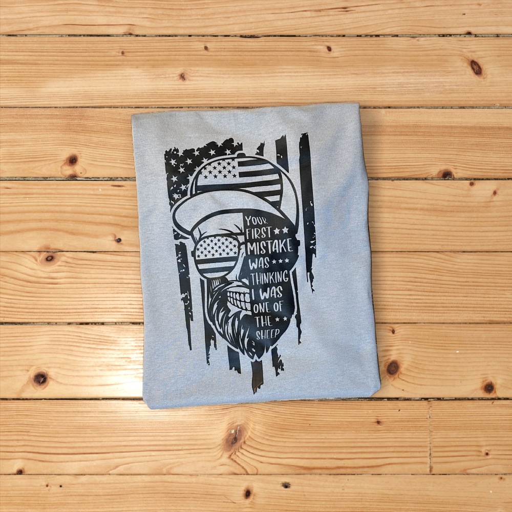 Mistaken for a sheep men t shirt